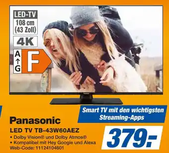 Expert Panasonic led tv tb-43w60aez Angebot