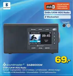 Euronics Soundmaster dab+/ukw-rds radio dab900sw Angebot