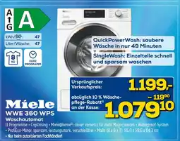 Euronics Miele wwe 360 wps waschautomat Angebot