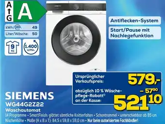 Euronics Siemens waschautomat Angebot