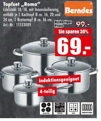 Möbel Mahler Berndes topfset roma Angebot