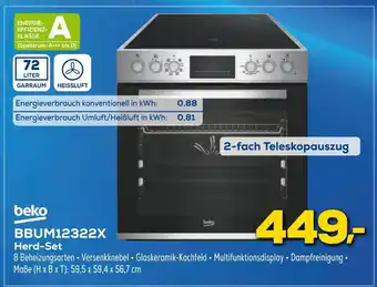 Euronics Beko herd-set bbum12322x Angebot