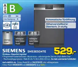 Euronics Siemens einbau-geschirrspüler sn53es04te Angebot