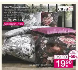 Möbel Inhofer Casa nova satin wendebettwäsche Angebot