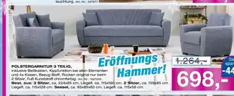 Möbel Inhofer Polstergarnitur 3 teilig Angebot