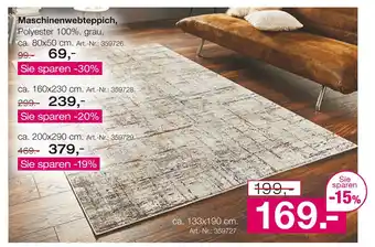 Möbel Inhofer Maschinenwebteppich Angebot