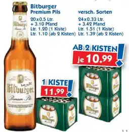 Hol'ab Getränkemarkt Bitburger Premium Pils Angebot