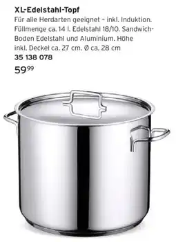 Tchibo XL-Edelstahl-Topf Angebot