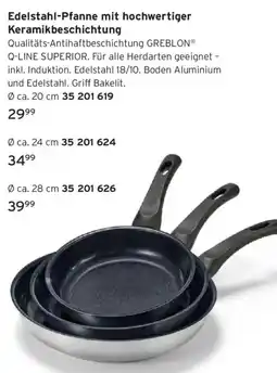 Tchibo Edelstahl-Pfanne mit hochwertiger Keramikbeschichtung Angebot