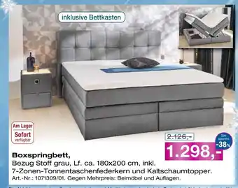 Möbel Inhofer Boxspringbett Angebot