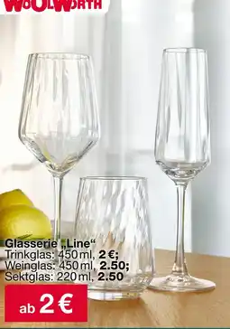 Woolworth Woolworth glasserie line Angebot