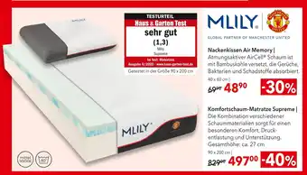 Matratzen Concord Mlily nackenkissen oder komfortschaum-matratze Angebot