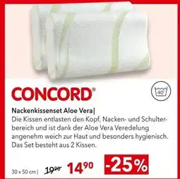 Matratzen Concord Concord nackenkissenset aloe vera Angebot