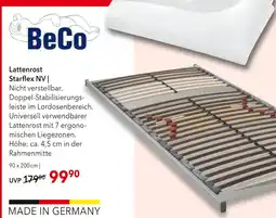 Matratzen Concord Beco lattenrost starflex nv Angebot