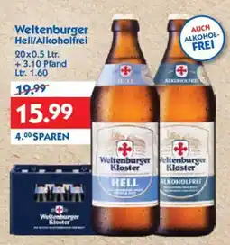 Hol'ab Getränkemarkt Weltenburger Hell/Alkoholfrei Angebot