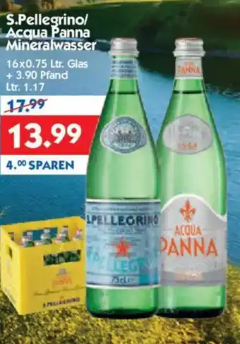 Hol'ab Getränkemarkt S.Pellegrino/ Acqua Panna Mineralwasser Angebot