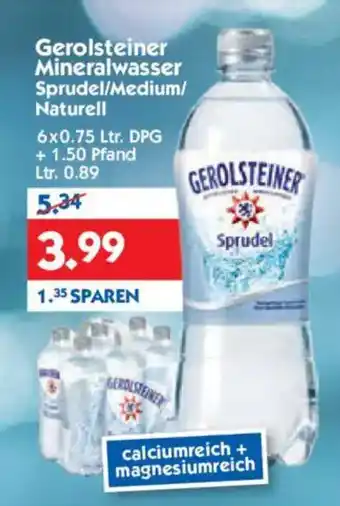 Hol'ab Getränkemarkt Gerolsteiner Mineralwasser Angebot