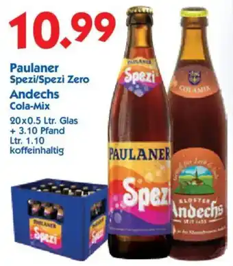 Hol'ab Getränkemarkt Paulaner Spezi/Spezi Zero o. Andechs Cola-Mix Angebot