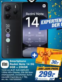 Expert Technomarkt Smartphone Redmi Note 14 5G 8GB + 256GB Angebot