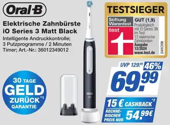 Expert Technomarkt Oral-B Elektrische Zahnbürste iO Series 3 Matt Black Angebot