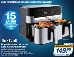 Expert Technomarkt Tefal Doppel-Heißluftfritteuse Easy Fry&Grill EY905D Angebot