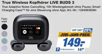 Expert Technomarkt JBL True Wireless Kopfhörer LIVE BUDS 3 Angebot