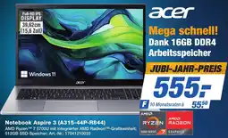 Expert Technomarkt acer Notebook Aspire 3 (A315-44P-R844) Angebot