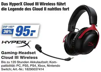 Expert Technomarkt HYPER Gaming-Headset Cloud III Wireless Angebot