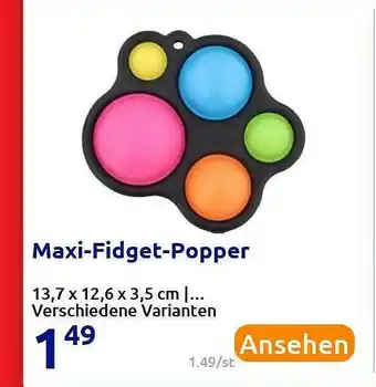 Action Maxi-fidget-popper Angebot