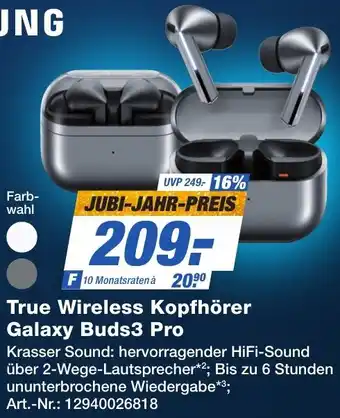 Expert Technomarkt SAMSUNG True Wireless Kopfhörer Galaxy Buds3 Pro Angebot