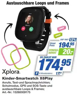 Expert Technomarkt Xplora Kinder-Smartwatch X6Play Angebot