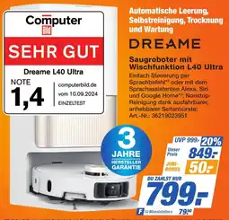 Expert Technomarkt DREAME Saugroboter mit Wischfunktion L40 Ultra Angebot