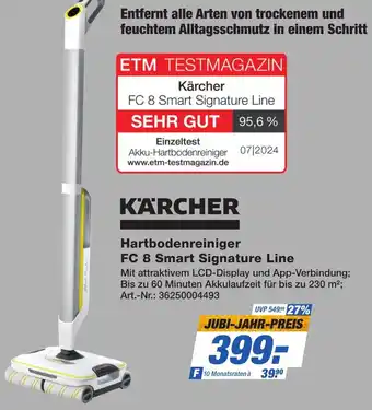 Expert Technomarkt KARCHER Hartbodenreiniger FC 8 Smart Signature Line Angebot