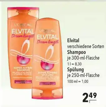 CITTI Markt Elvital Shampoo 300ml Oder Spülung 250ml Angebot