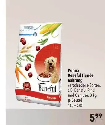 CITTI Markt Purina Beneful Hundenahrung 3kg Angebot