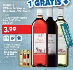 Hol'ab Getränkemarkt Kimmle Pfälzer Landwein Rot-/Rosé-/Weißwein Angebot