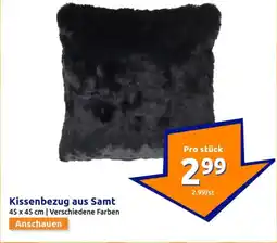 Action Kissenbezug aus Samt Angebot