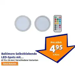 Action Baltimore Selbstklebende LED-Spots mit... Angebot