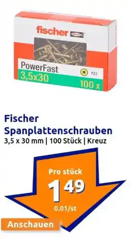 Action Fischer Spanplattenschrauben Angebot