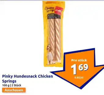 Action Pinky Hundesnack Chicken Springs Angebot