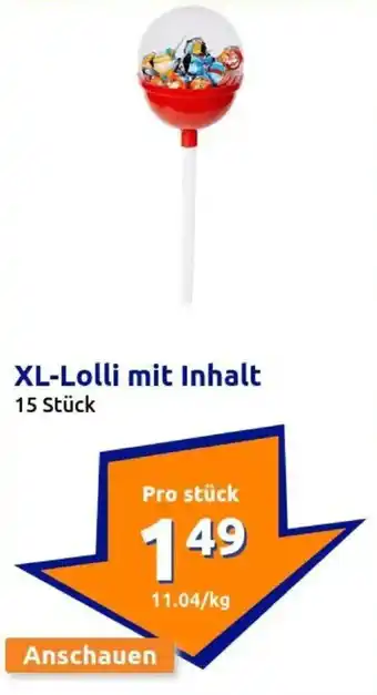 Action XL-Lolli mit Inhalt Angebot