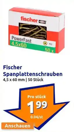 Action Fischer Spanplattenschrauben Angebot