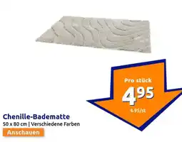 Action Chenille-Badematte Angebot