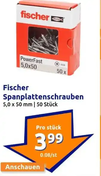 Action Fischer Spanplattenschrauben Angebot