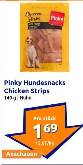 Action Pinky Hundesnacks Chicken Strips Angebot