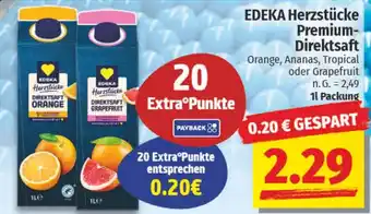 NP Discount EDEKA Herzstücke Premium- Direktsaft Angebot