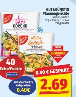 NP Discount GUT&GÜNSTIG Pfannengerichte Angebot