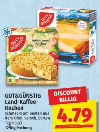 NP Discount GUT&GÜNSTIG Land-Kaffee- Kuchen Angebot