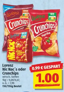 NP Discount Lorenz Nic Nac´s oder Crunchips Angebot