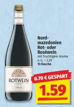 NP Discount Nordmazedonien Rot- oder Roséwein Angebot